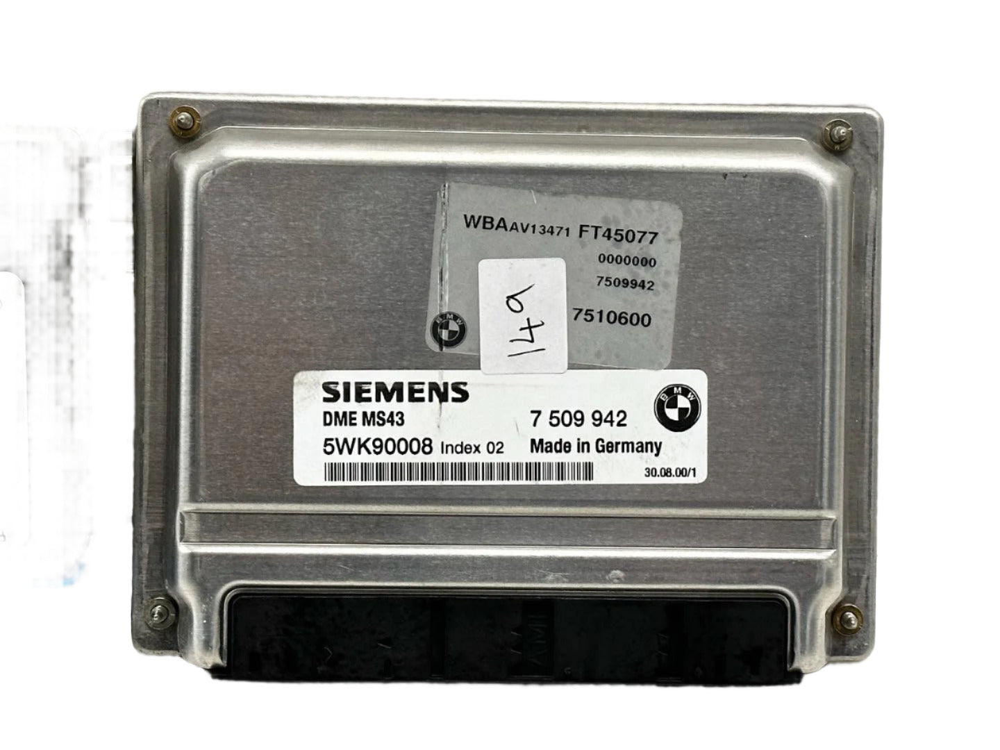 Genuine 2001 Bmw 320i E46 siemens MS43 engine computer unit ECU DME.
