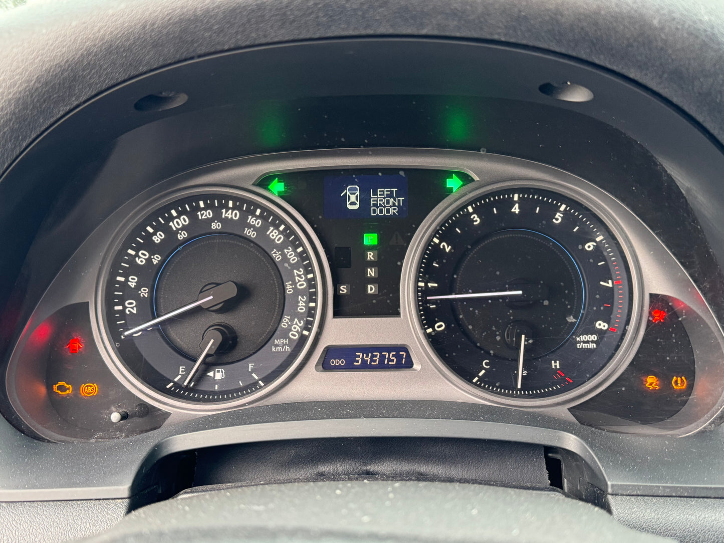 Genuine 2006 Lexus IS250 cluster with bezel.