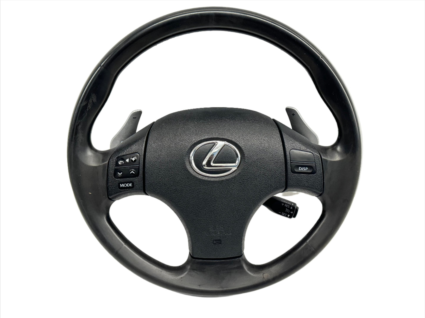 Genuine 2006 Lexus IS250 steering wheel with airbag.