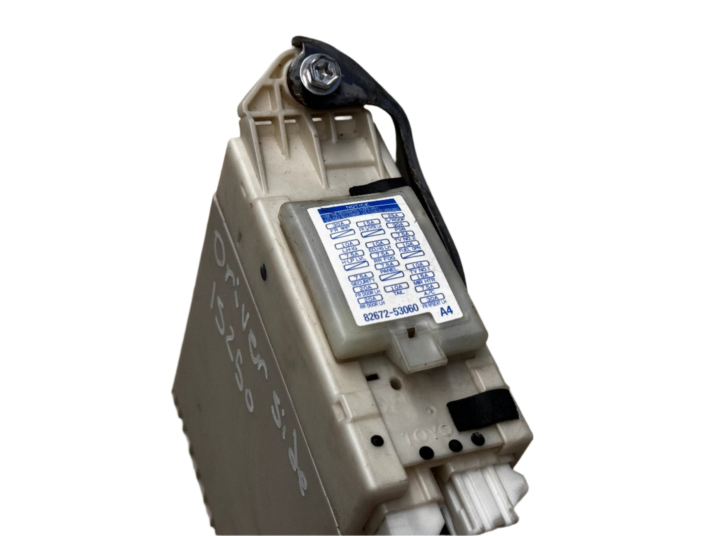 Genuine 2006 Lexus IS250 driverside cabin fusebox.