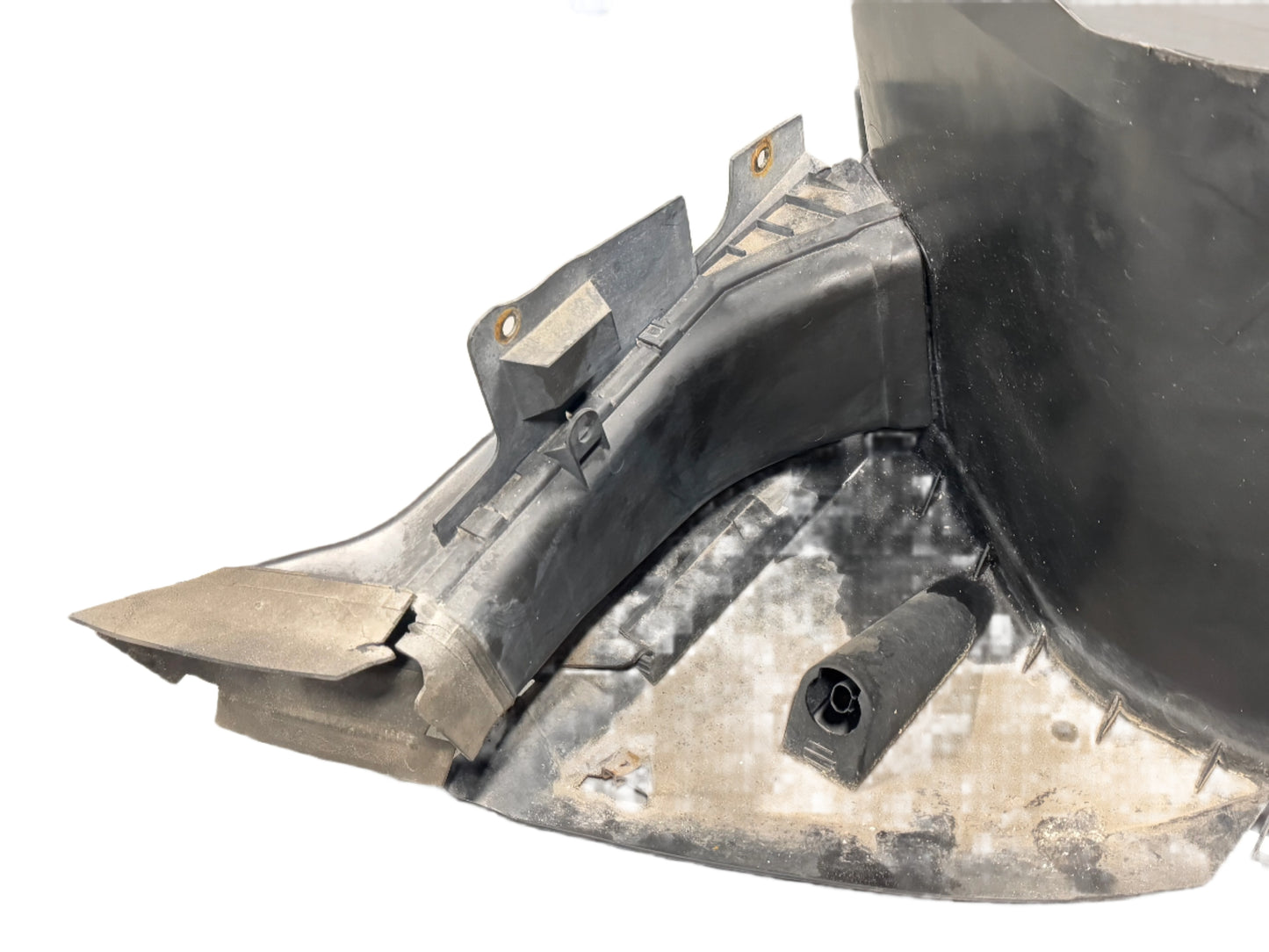 Genuine 2000 Bmw 323i E46 LF fender liner splash shield with brake duct & temp sensor.