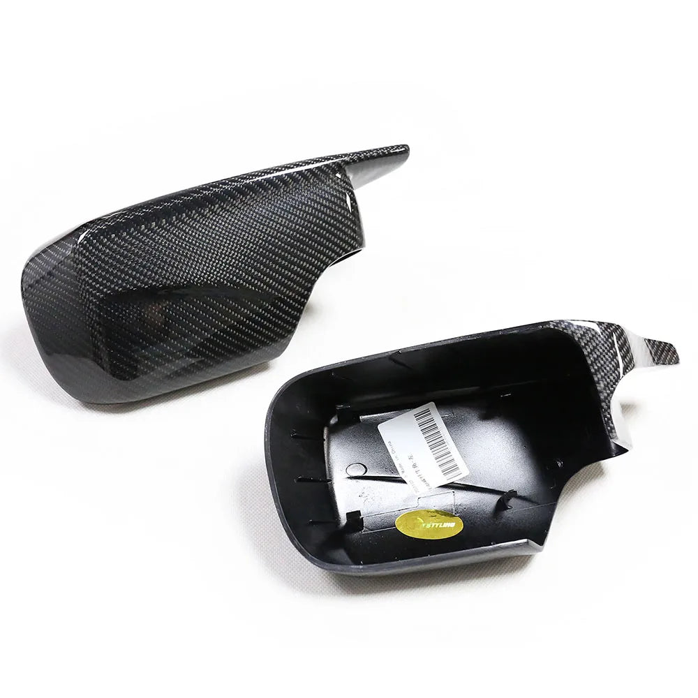 1998-2005 Bmw 3Series E46 Carbon Fiber/Black Pattern Side Mirror Caps.