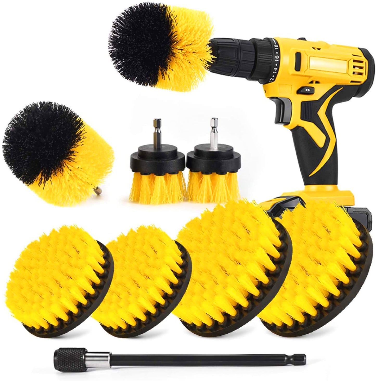 Auto Detailing Electric Drill Head Cleaning Brush.