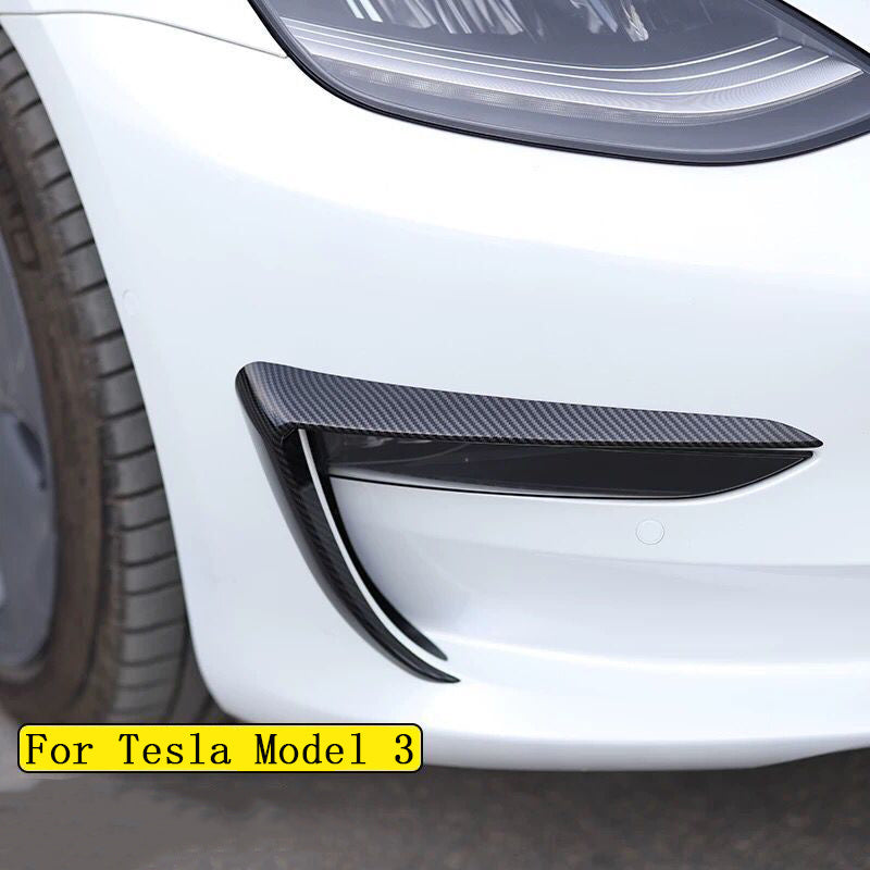 2017-2023 Tesla Model 3 Carbon Fiber Fog Lamp Trim.
