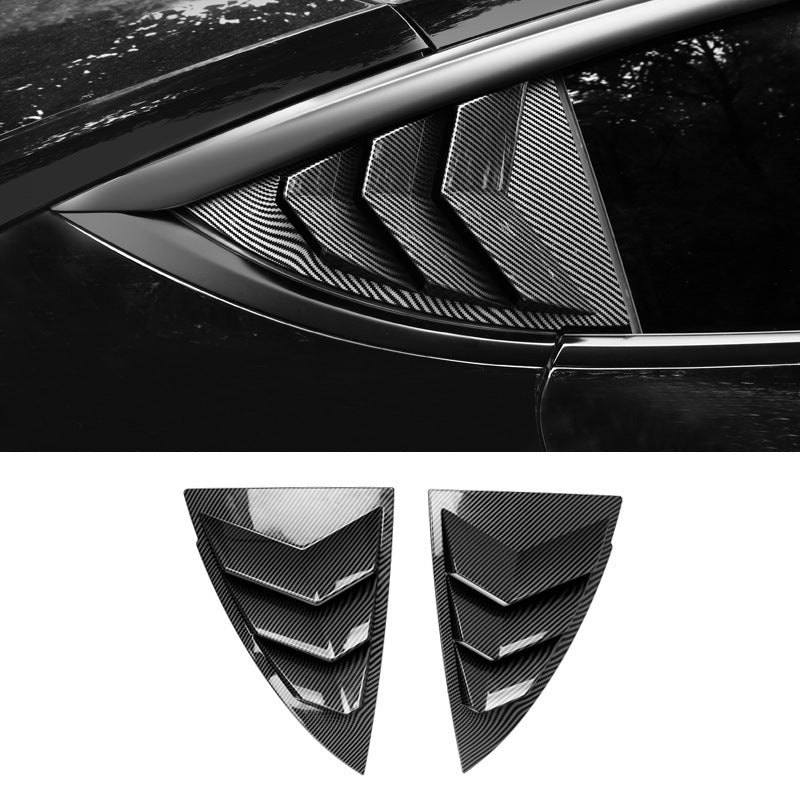 2020-2023 Tesla Model Y Shutter Deflector Rear Triangle Window Sticker