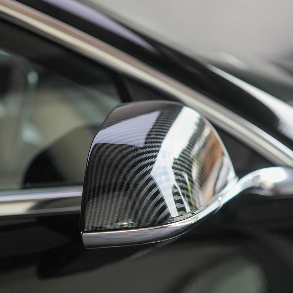 2017-2023 Tesla Model 3 Carbon Fiber Side Mirror Cover.