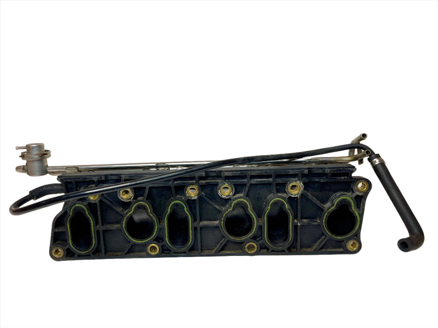 Genuine 1998-2004 Volkswagen Golf (MK4) VR6 lower intake manifold with fuel rail.