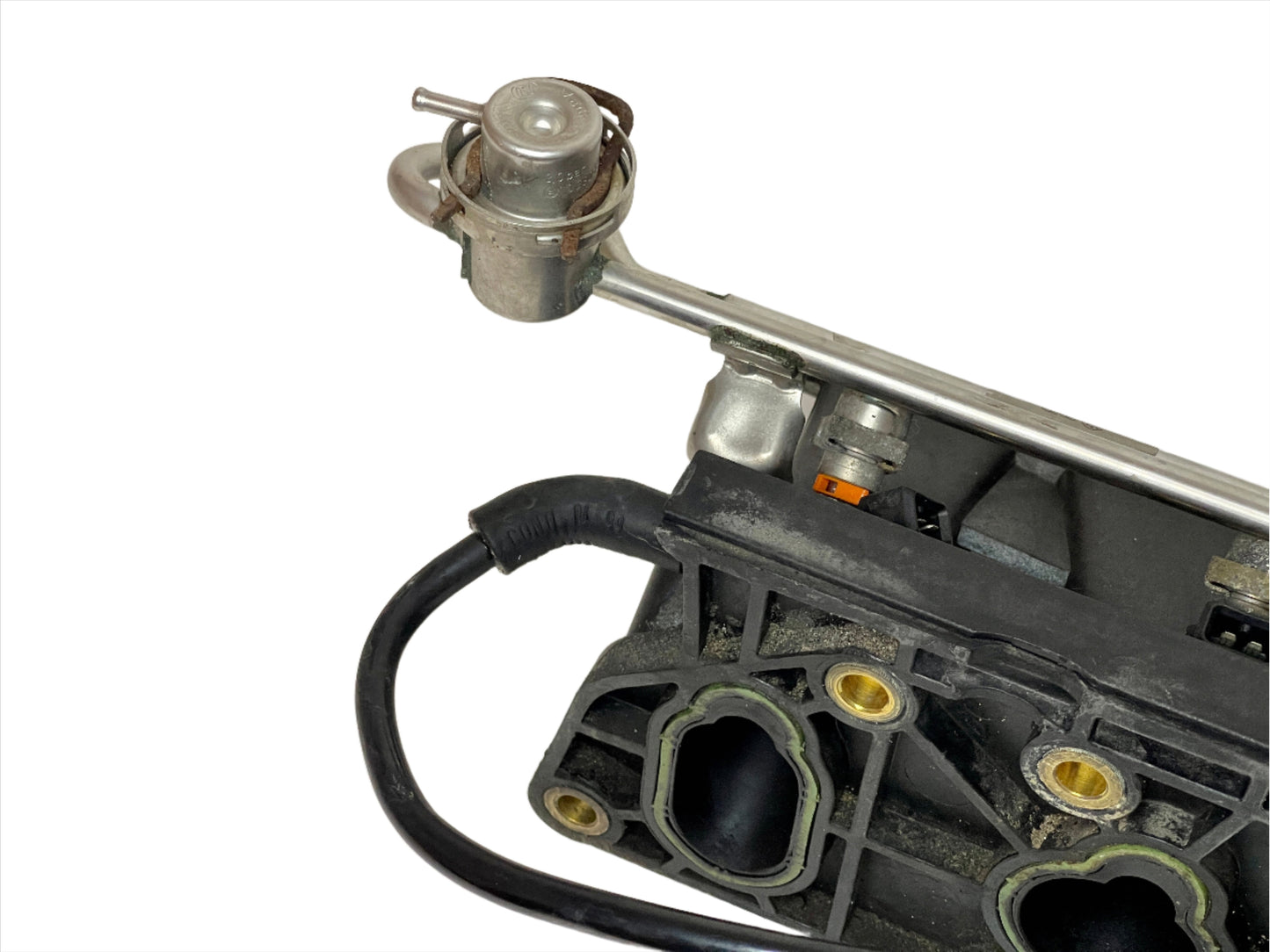 Genuine 1998-2004 Volkswagen Golf (MK4) VR6 lower intake manifold with fuel rail.