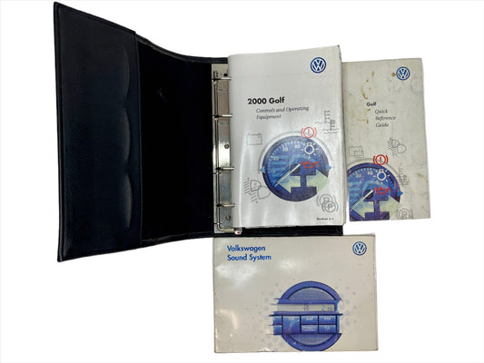 2000 Volkswagen Golf (Mk4) Owners Manual with GTI pouch.