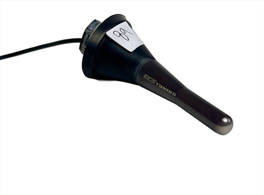 ECS Tuning 68mm Sharan Style Billet Aluminum Black Antenna for Volkswagen Golf (MK4).