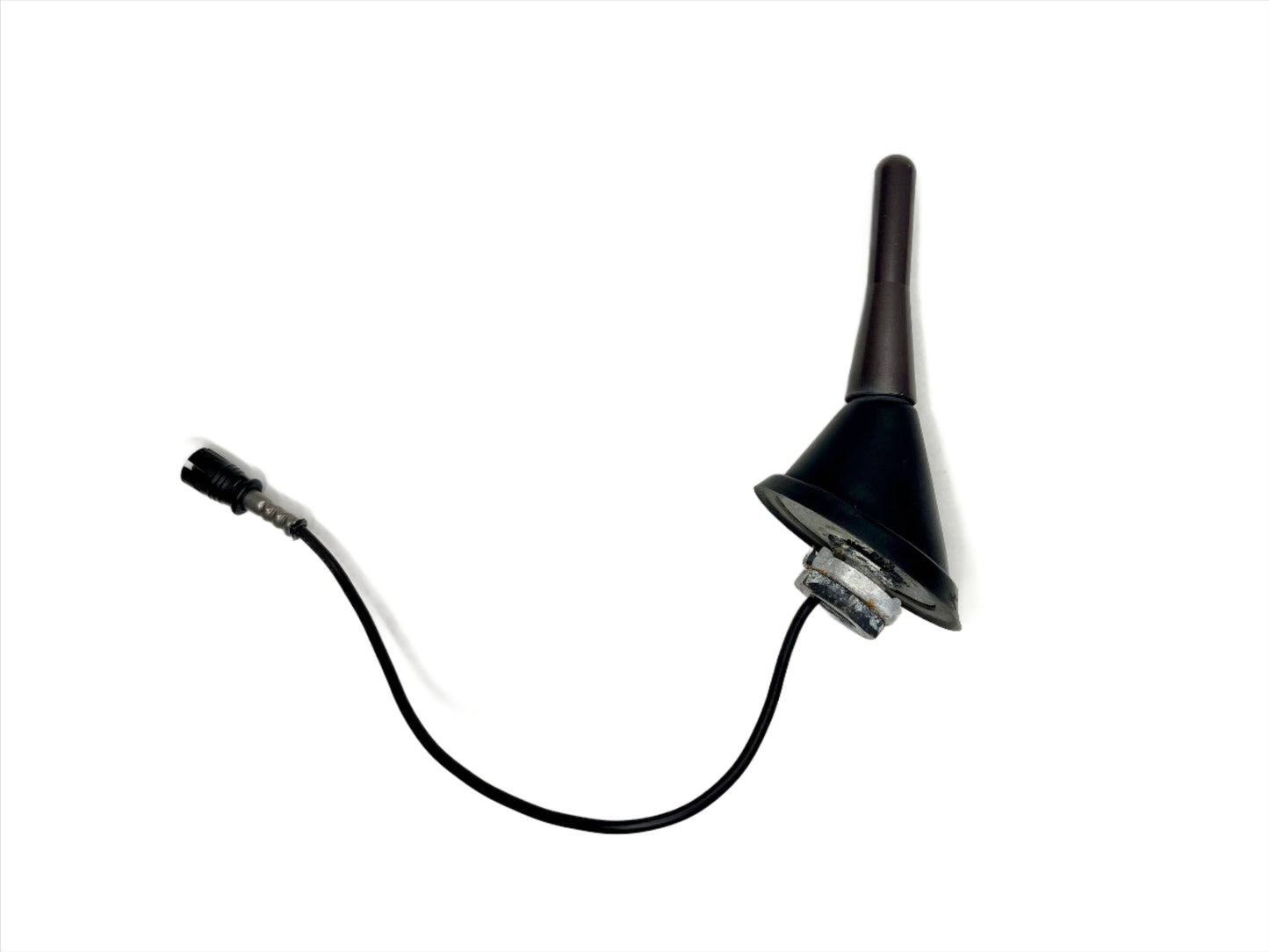 ECS Tuning 68mm Sharan Style Billet Aluminum Black Antenna for Volkswagen Golf (MK4).