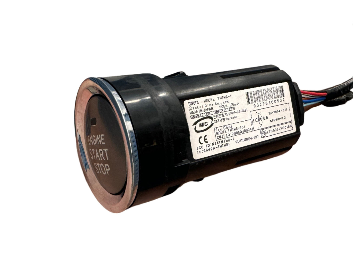Genuine 2006 Lexus IS250 engine push start stop button.