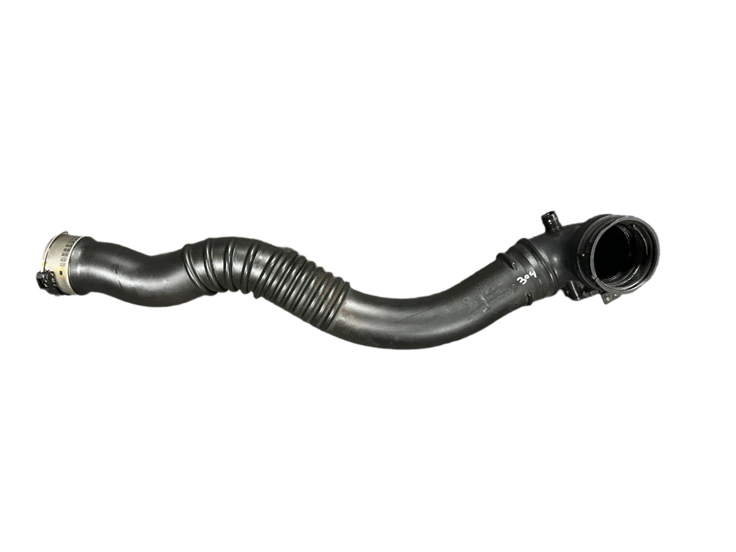 Genuine 2013 Bmw 328i Xdrive F30 N20 turbocharger intercooler air cleaner intake hose with sensor.