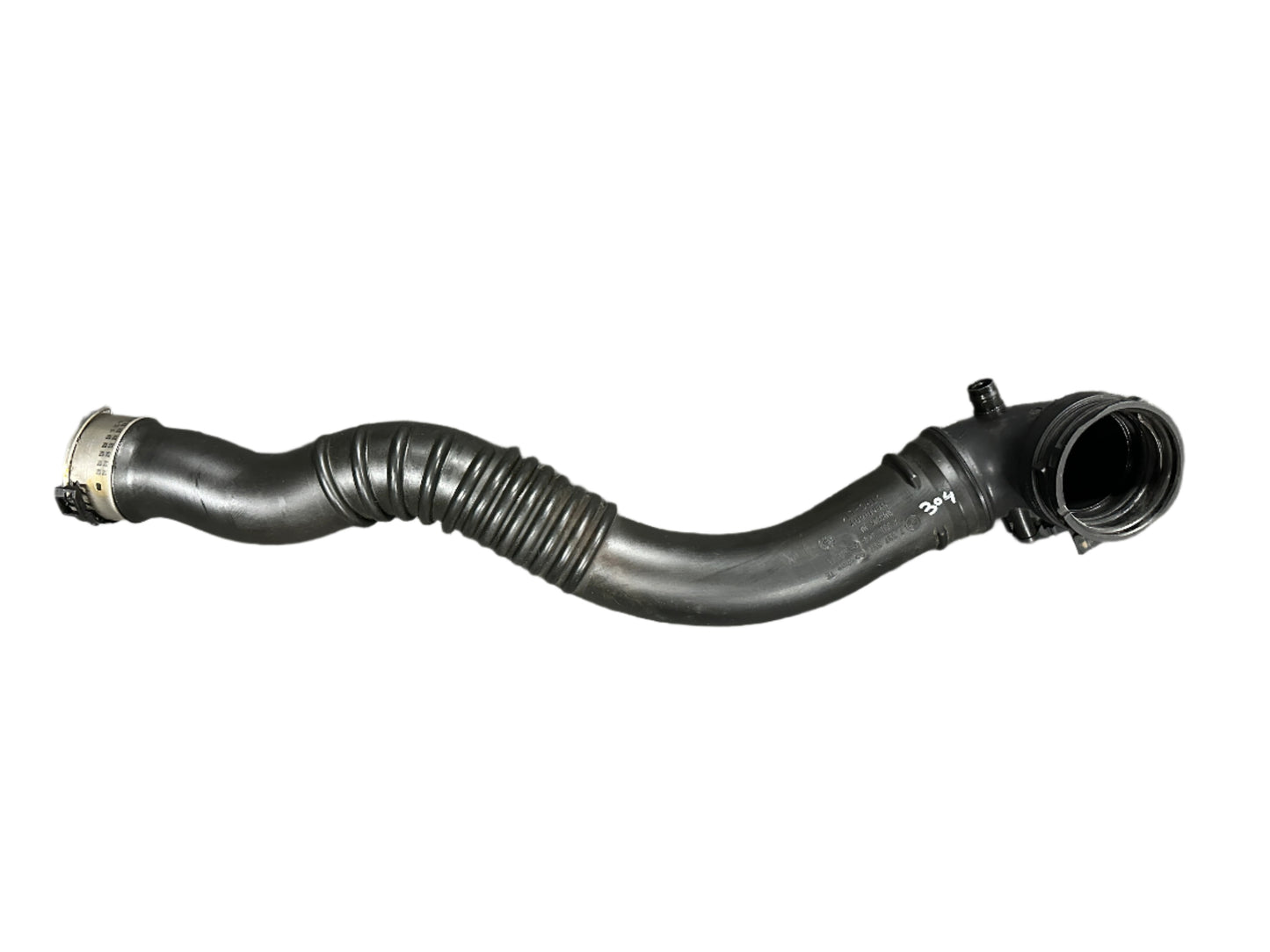 Genuine 2013 Bmw 328i Xdrive F30 N20 turbocharger intercooler air cleaner intake hose with sensor.