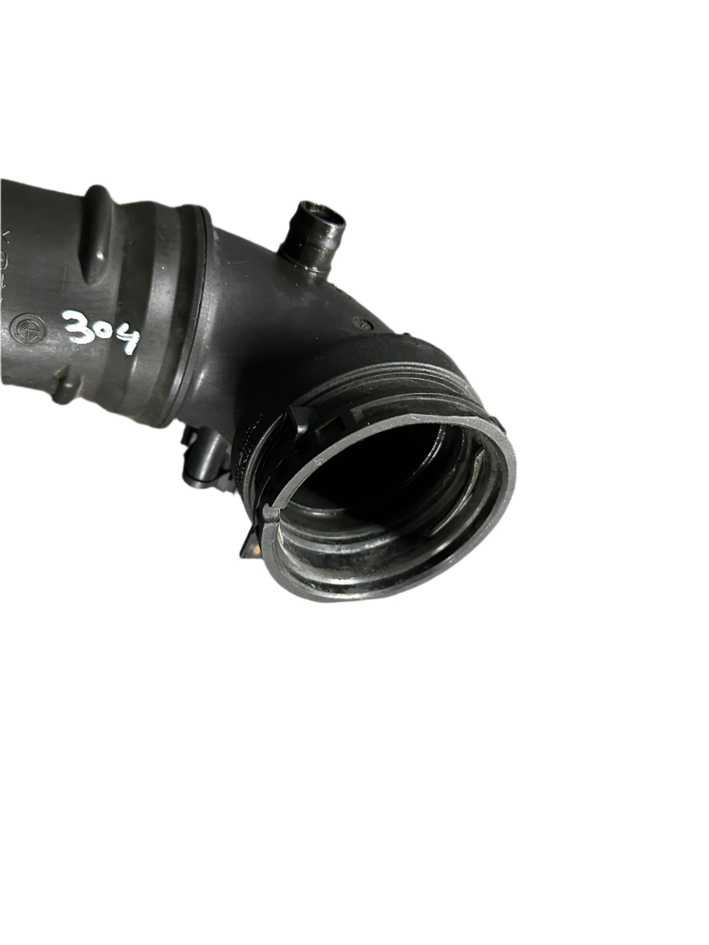 Genuine 2013 Bmw 328i Xdrive F30 N20 turbocharger intercooler air cleaner intake hose with sensor.