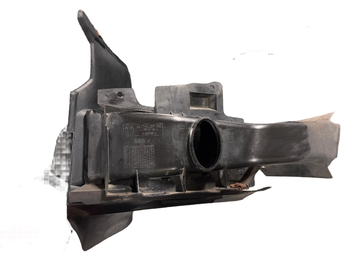 Genuine 2000 Bmw 323i E46 LF fender liner splash shield with brake duct & temp sensor.