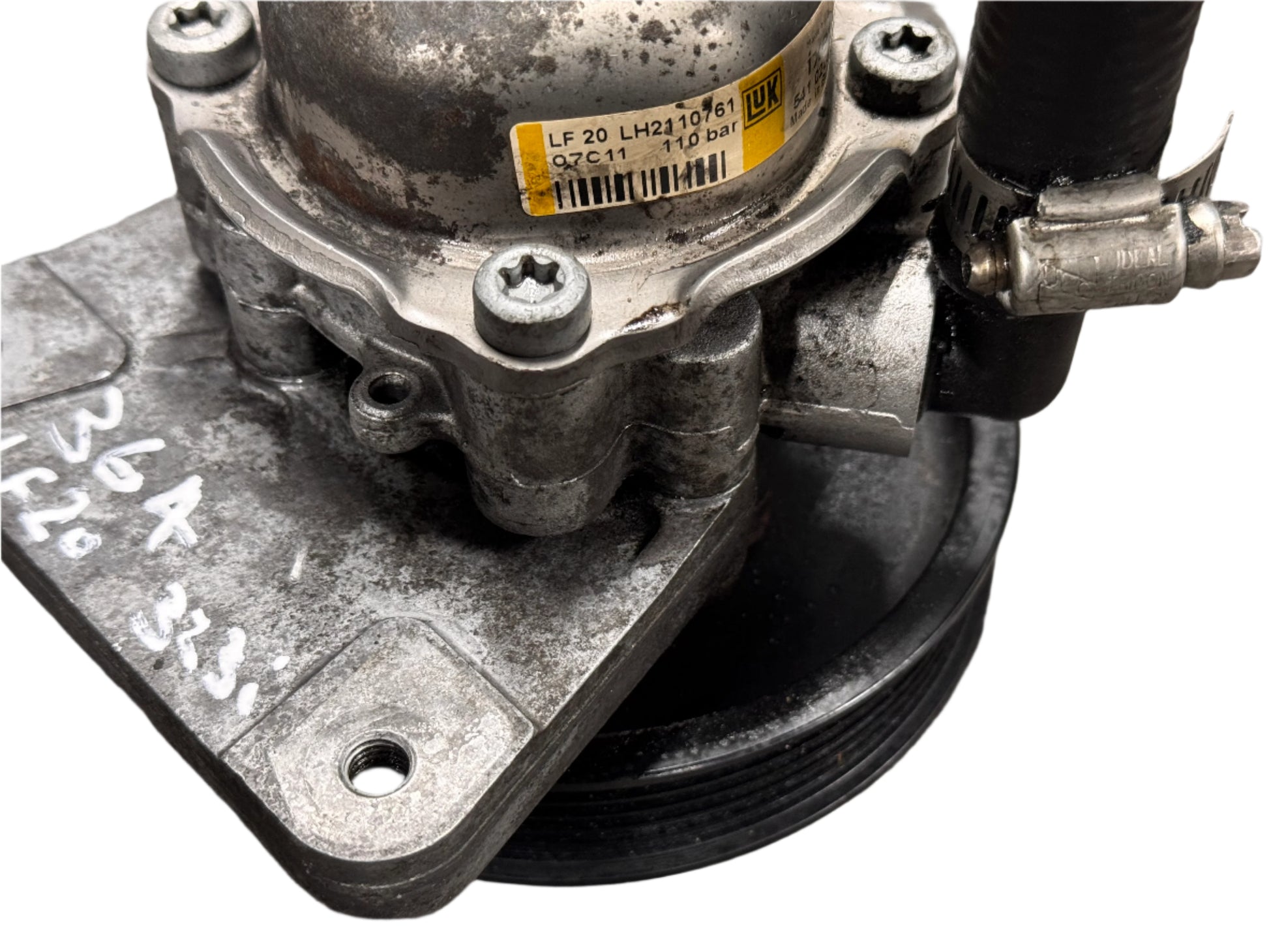 power steering pump back