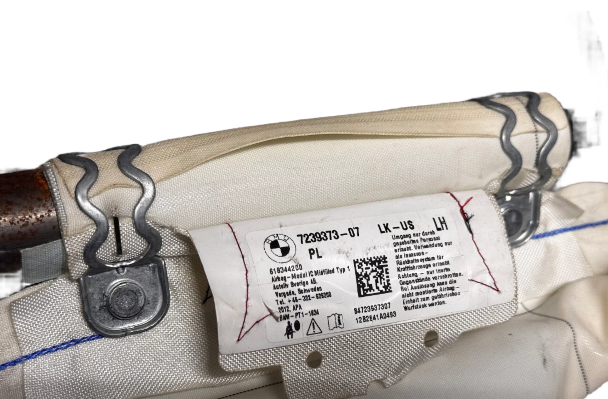 Bmw F30 curtain airbag tag